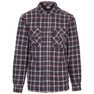 Trespass Mens Rapeseed Check Shirt / Dark Grey